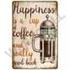 Metal Signs Vintage Cafe Signs Wall Decor Funny Posters Retro Plaques Painting Coffee Bar Sign Tin Signs Home Wall Decor Art