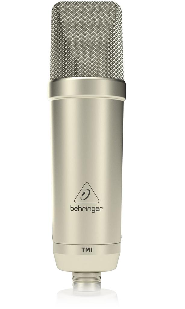 Behringer TM1 Condenser Microphone, Large Diaphragm, Cardioid Pattern, Includes XLR Cable, Dust Cover, and Shock Mount with Pop Filter