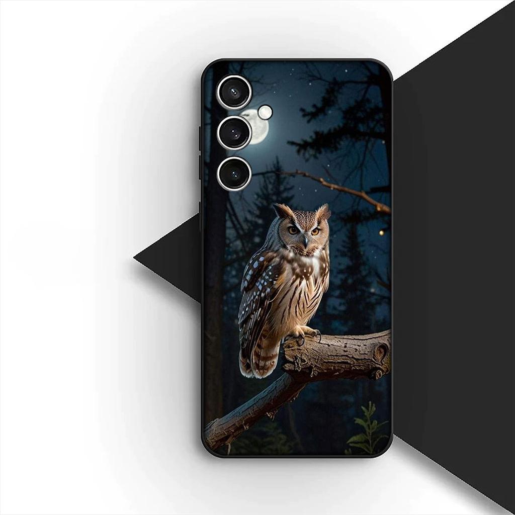 Soft Cover for Apple iPhone 12 13 Pro Max Mini ProMax X XR Air 12Pro 13Pro Casing Phone Case Wallpaper Owl Bird