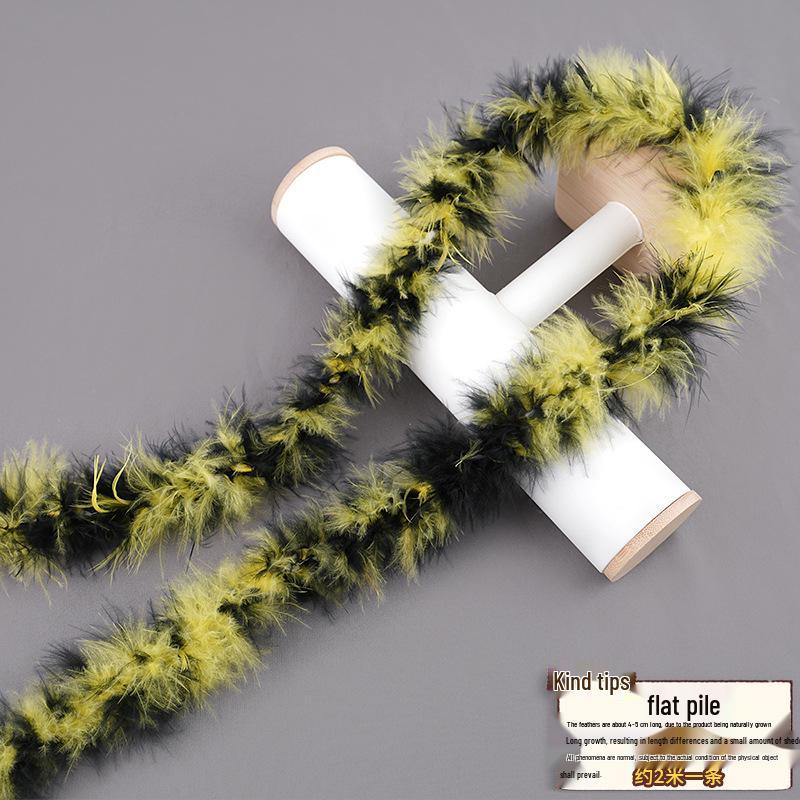 Colorful Turkey Feather Strips for DIY Crafts and Christmas Decorations