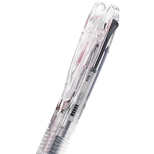 Pilot 4-color ballpoint pen Acroball 4 fine transparent body black red blue green (BKAB-45F-NCC)