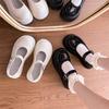 Fashion 2025Women's Fashion Thick Sole Single  Spring New Round Head Shallow Mouth Anti-slip Wear  Jane Shoes