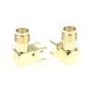 SMA KWE 90 Degree Angled SMA RF Connector Socket 4 Pin Female Interface for PCB Mounting High Frequency Use