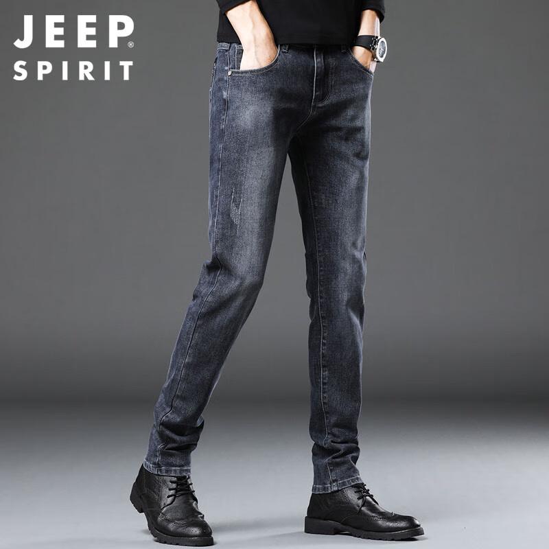 JEEP SPIRIT Men's Autumn/Winter Straight Fit Jeans