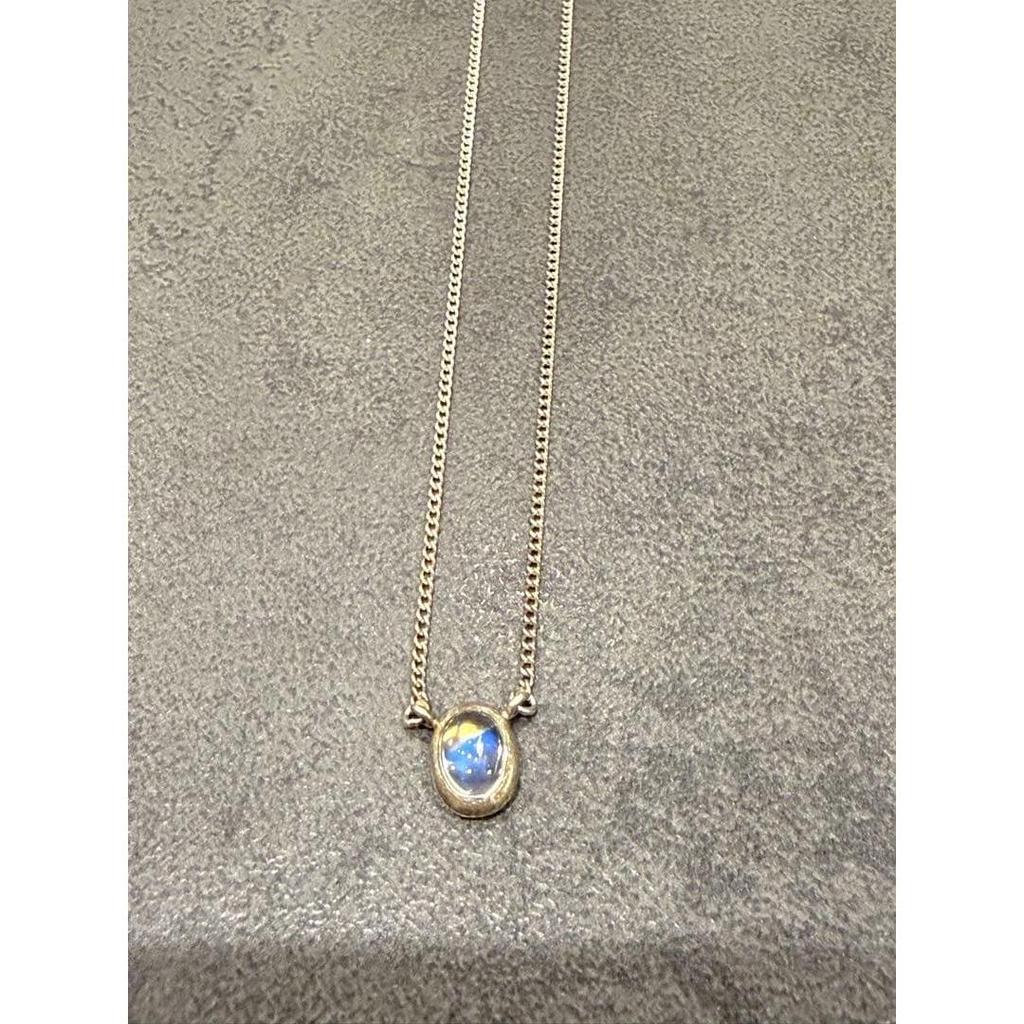 Used Moonstone Necklace Silver 4C