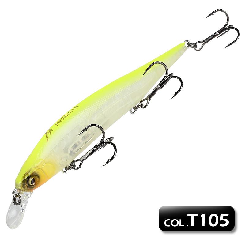 MEREDITH ITO Suspending Minnow 115mm 14.9g 1.8-2m Depth Treble Hooks Pike Bass ITO