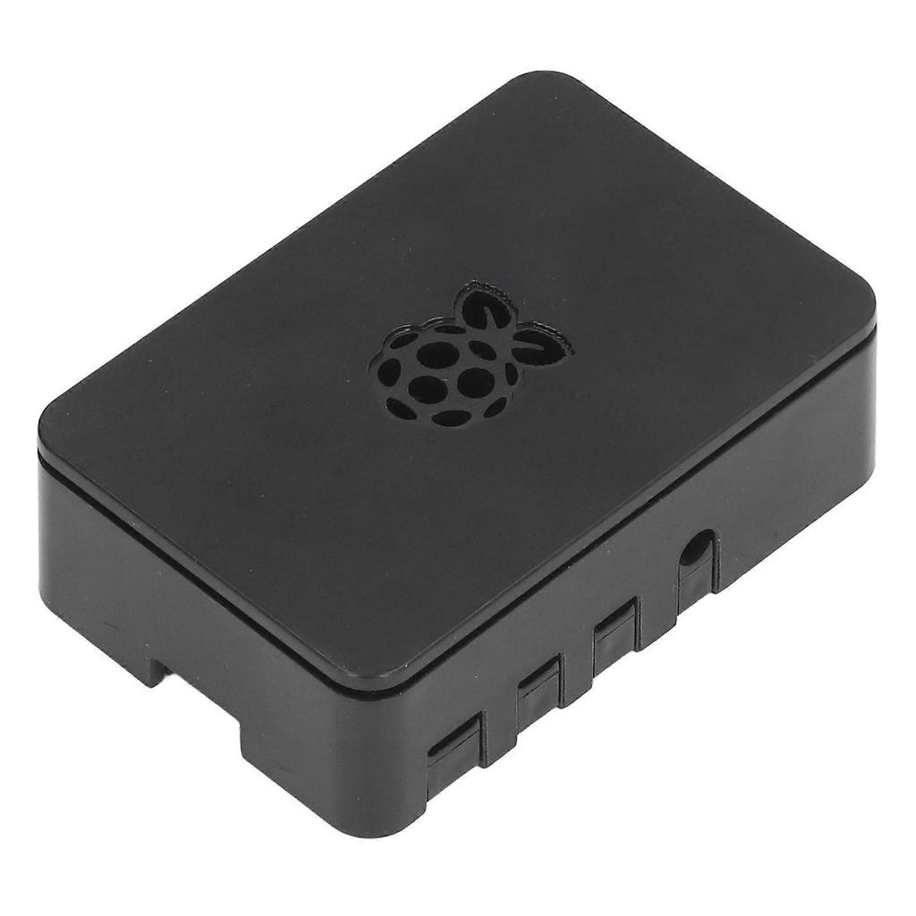 For Raspberry Pi 4 Case ABS Detachable Scratch Resistant Heat Dissipation Protective Shell Black