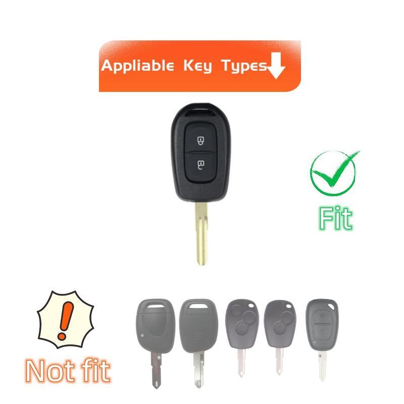 Autoschlüsselgehäuse Abdeckung Shell für Renault Kwid Verkehrssymbol für Dacia Sandero Logan Duster 2016 2017 2018