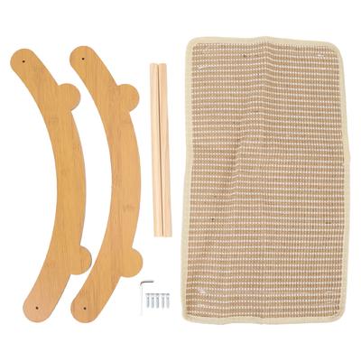 Cat Hammock Chair Scratch Resistant Wooden Cat Rest Lounge Bed Furniture Protector Cat Scratcher
