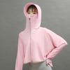 Anti-sun clothes women wear new ice silk breathable summer hooded short long-sleeved sunscreen clothes light blouse jacket
