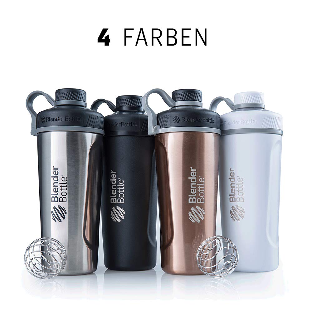 Blender Bottle Mixer Shaker Cold Bottle RADIAN Stainless Steel 26 Oz Stainless Steel Imported Black BBRDS26 BK (760ml) [Regular Product]