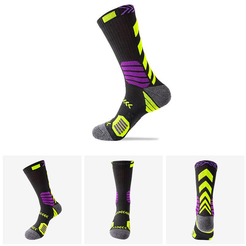 

Elite Color Block Basketball Socks – Trendy Long Tube for Men & Women