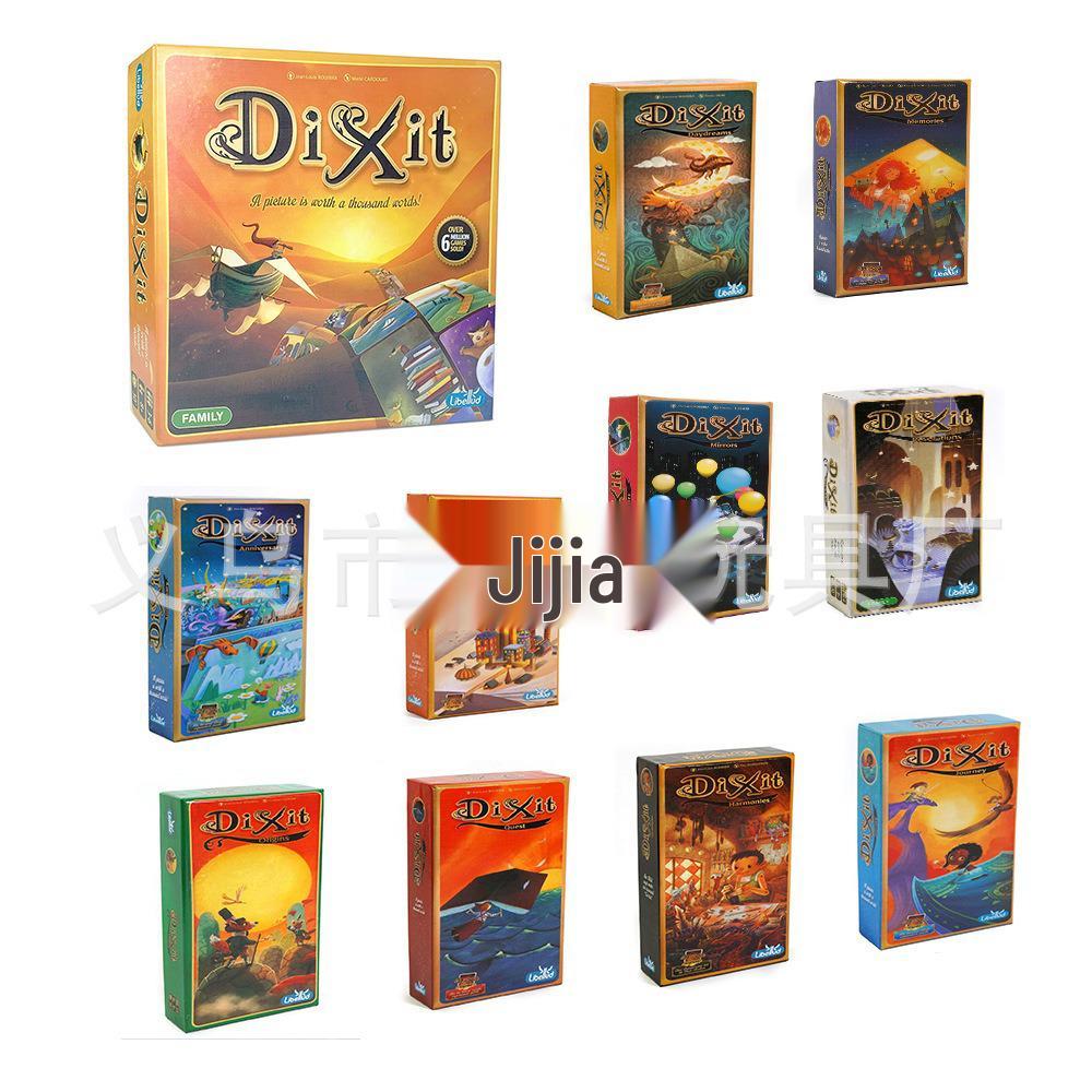 Dixit Odyssey: Gioco di Società Strategico in Inglese con Frammenti di Parole e Tappetino di Gioco