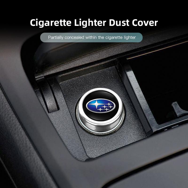 Sticker Car Cigarette Lighter Cap Auto Lighter Dust Proof Cover Accessories For Subaru STI XV Forester BRZ qOutback Crosstrek WRX