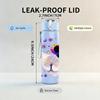 1PC Galaxy Snowflake Magic Wand Art Print 750ml Color Plastic Sports Water Bottle Leakproof Flip Straw Lid Suitable for Sports Office Home Use