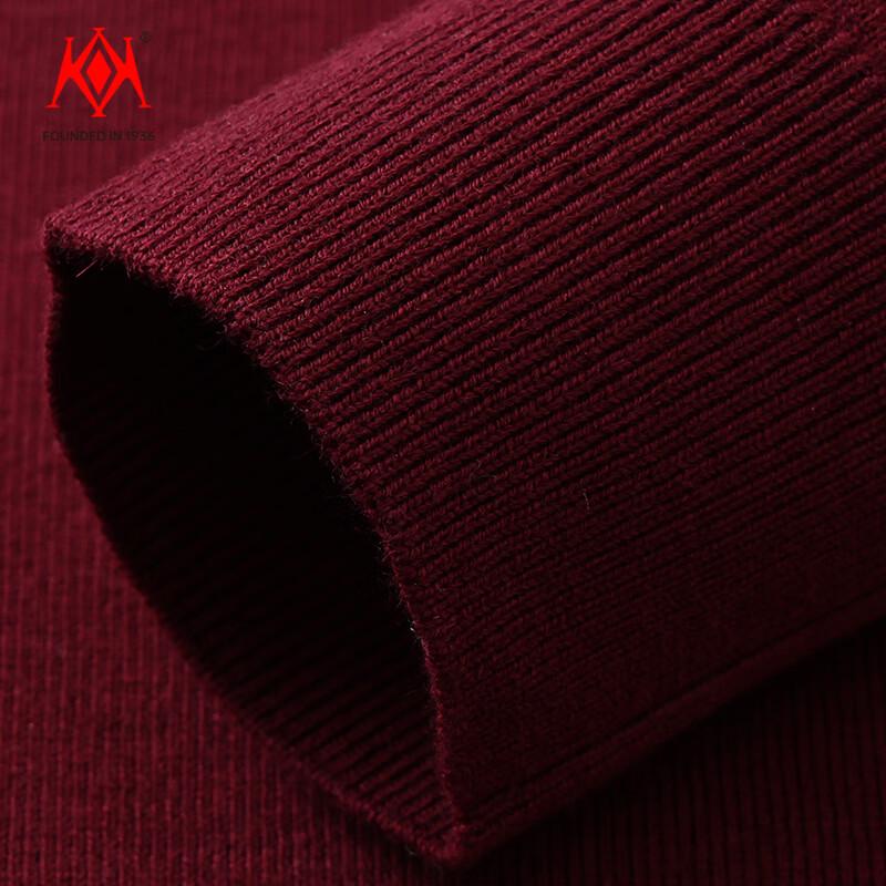 KaiKai Men's 100% Pure Wool Crew Neck Sweater
