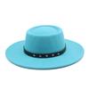 2022 Woolen Hat Women Spring And Autumn French Top Hat White Flat Edge Wide Brim British Men