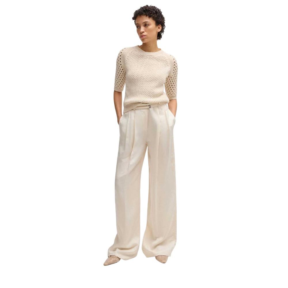 BOSS Womens/Ladies Taualy-W Wide Leg Relaxed Fit Trousers