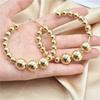 Fashion Explosion Simple C-shaped Electroplated Gold Earrings Imitation Pearl Earrings New Earrings
