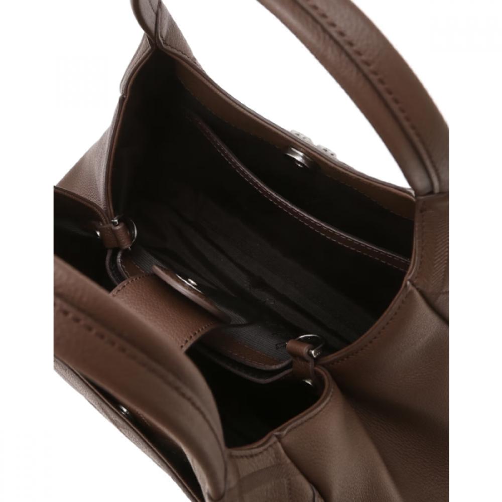 Daks Brown Dd Logo Cowhide Tote Bag Dcba6f452w2