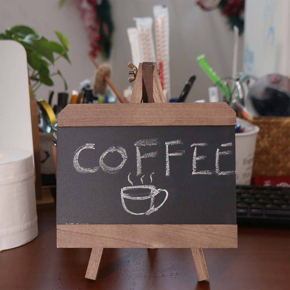 Nordic Style Retro Bar Chalkboard Mini Small Wooden Blackboard Desktop Memo Board  Home Office