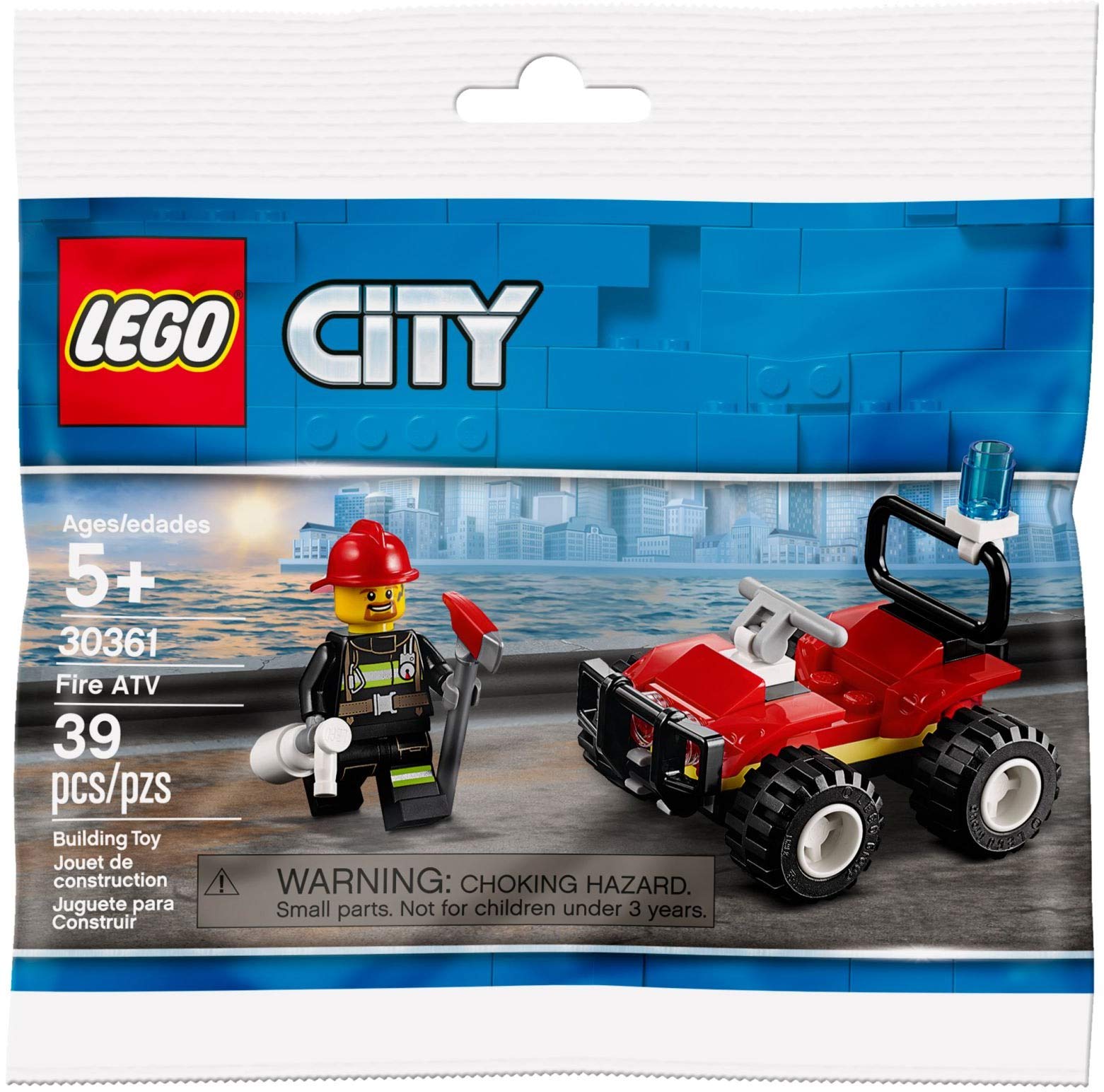

CITY Lego Set 30361 Fire ATV 39 Pieces Polybag