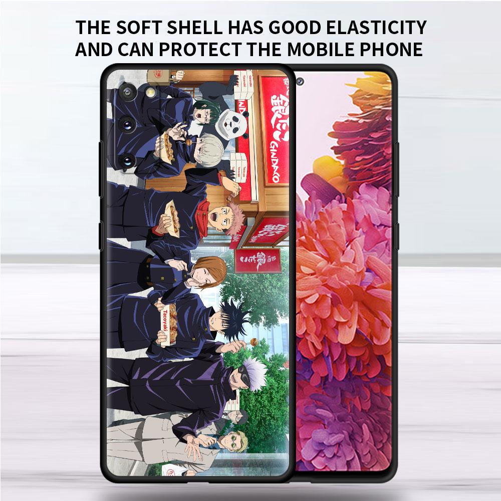 Soft Case For Samsung Galaxy Note 20 Ultra 10 Plus Lite A50 A70 A20 A40 A20e 9 8 A60 A10e Funda Phone Cover Jujutsu Kaisen Anime