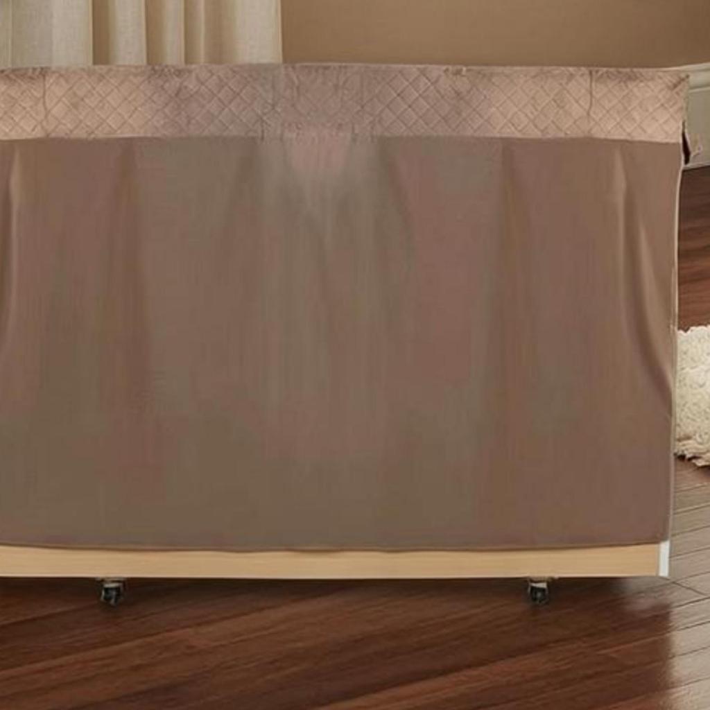 Upright Piano Dust Cover Brown Elegant Design