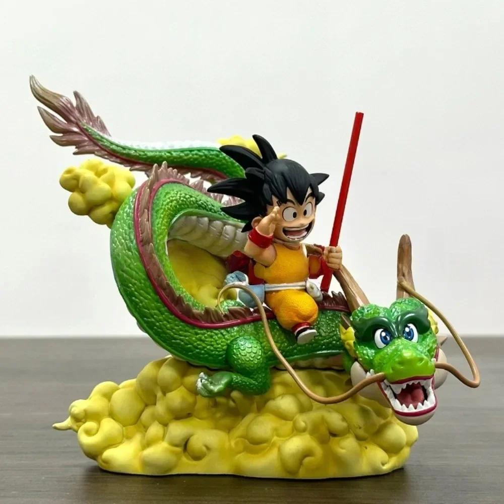 15cm Anime Dragon Ball Figure Goku and Dragon Figure PVC Action Figures Collection Model Toys Gifts