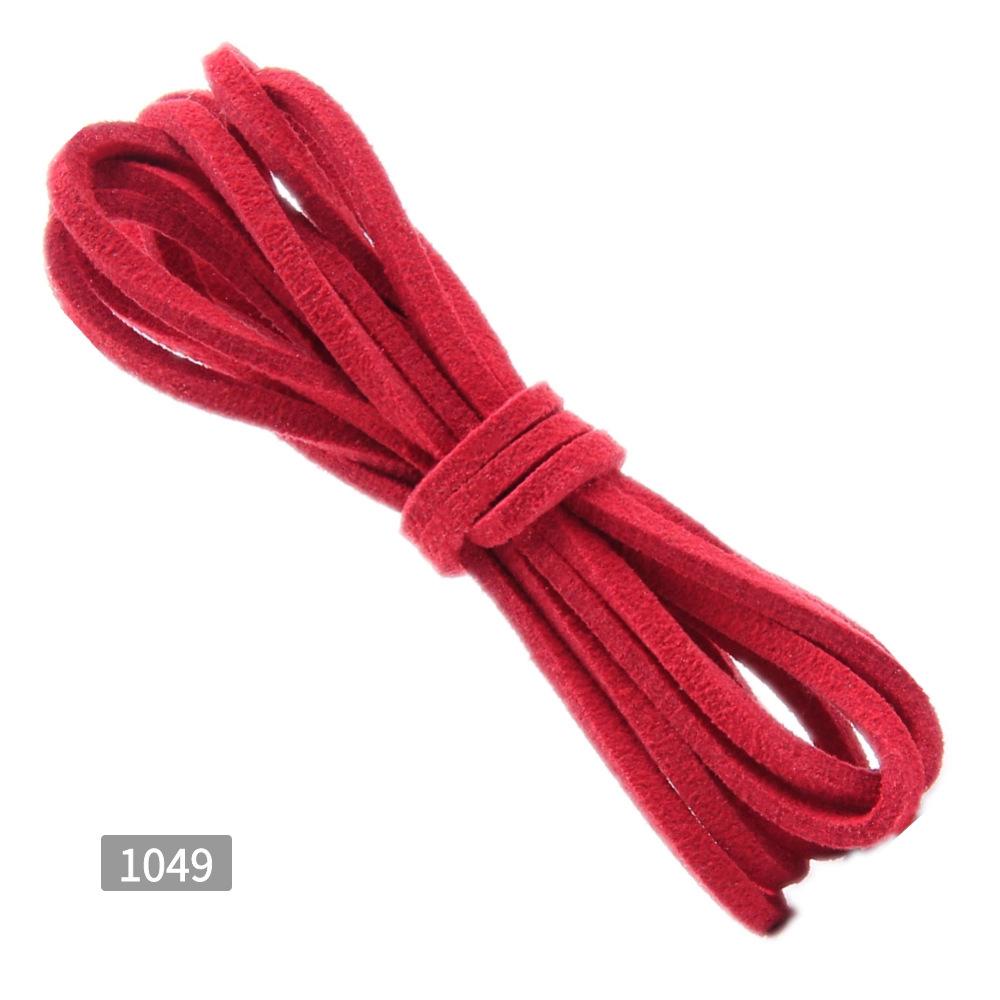 

5meters 3mm Flat Faux Suede Necklace Cord Bracelet Findings Weave Korean Velvet Rope Thread String For Diy Jewelry Accessories