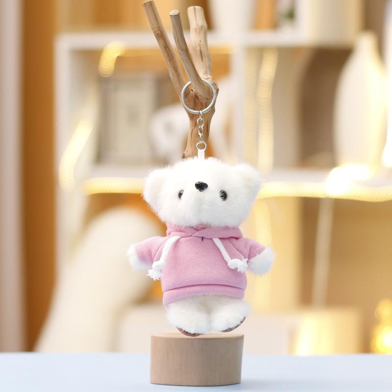 Plush Bear Keychain With Soft Short Plush For Cute Bag Decor And Gift For Kids