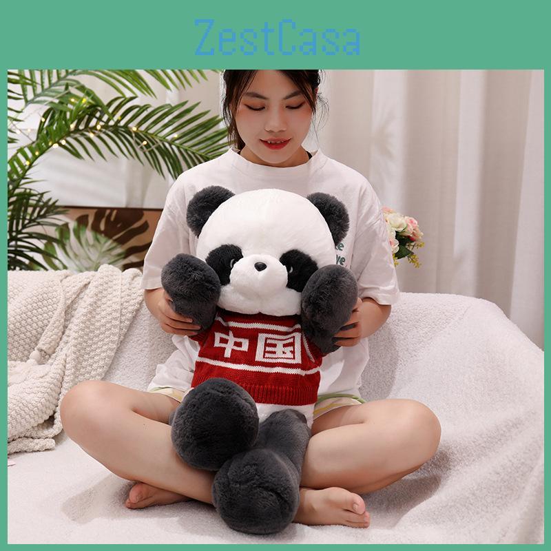 Panda China Delightful Plush Animal Pillow Doll Short Plush Fabric Perfect Gift