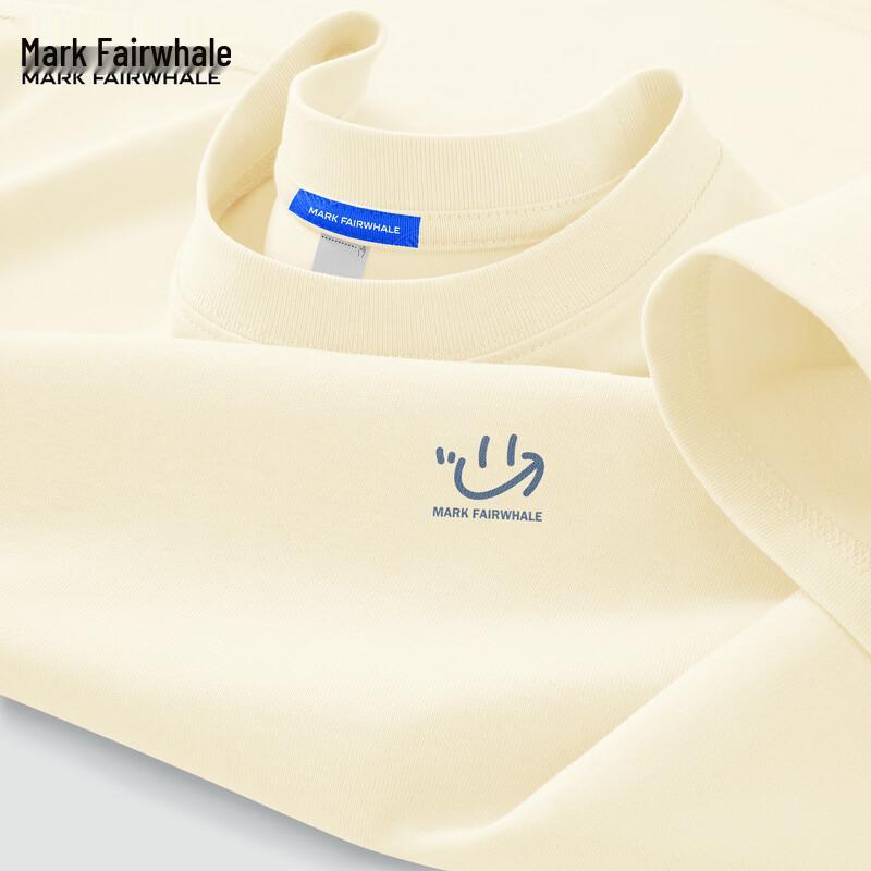 Mark Fairwhale Men's 2026 Summer Cotton Smiley Graphic T-Shirt