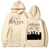 Deftones EU UK Tour 2026 Felpe Manica Lunga Moda Felpa con Cappuccio Uomo Donna Abbigliamento Band Moda Stampa Grafica Felpe con Cappuccio