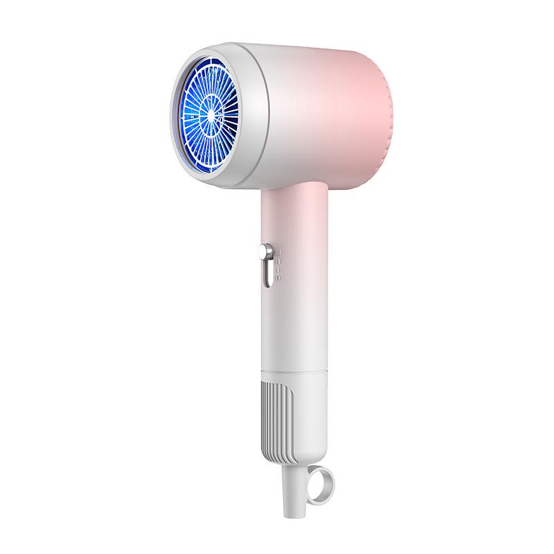 Compact Blue Light Hair Dryer for Dorms - Portable & Quick Dry