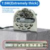 7.5M Metric Tape Measure Stainless Steel Anti-corrosion Retractable Metric Ruler Hollow Design Woodworking Measuring Tool