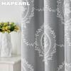 1PC NAPEARL 70-80% Shading Dark Gray Blackout Curtain and White Lace Sheer Double Layered Curtains for Living Room Bedroom Home Decoration