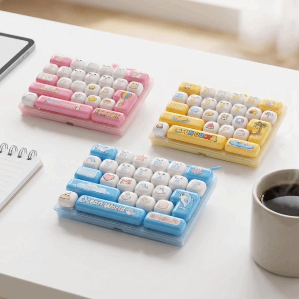 26 Key Mini Keyboard Pendant Cute Design Keyboard Keychain Accessories Gift