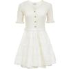 Women's V-Neck Knit Tiered Mini Dress