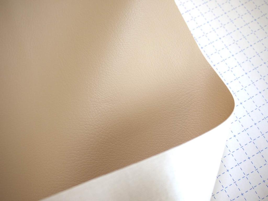 Adhesive leather synthetic leather fabric 135 x 80 cm (sticker type) (beige)