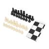 32 Plastic Medieval Chess Pieces Set International Standard Chess Game Set with Chessboard