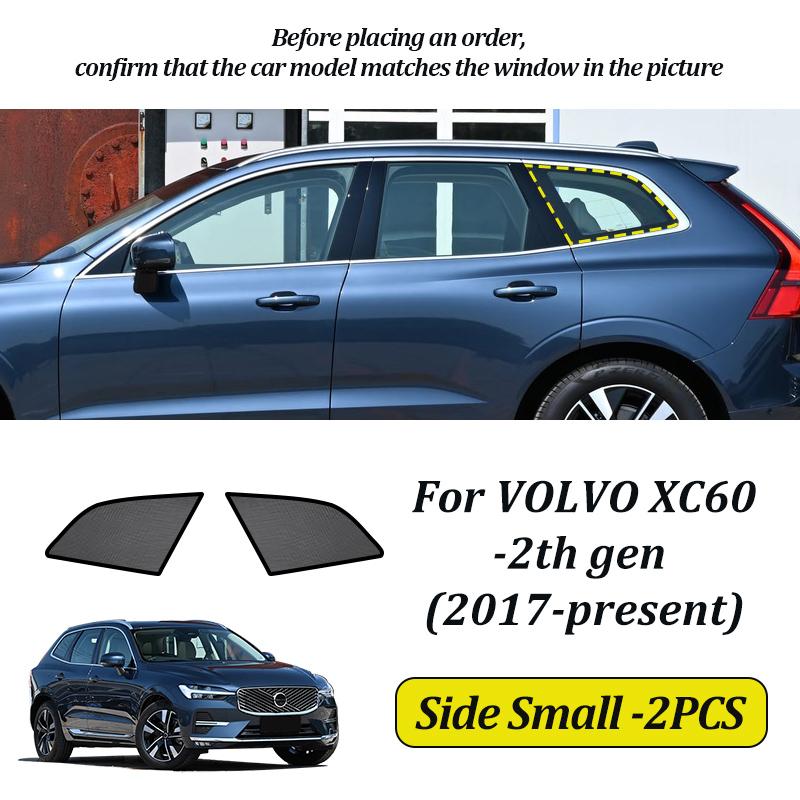 LINNUNU For VOLVO XC60 2008-2017-2025 Magenetic Car Sunshade Windshield Curtain Side  Window Sun Shade UV Protection accessories