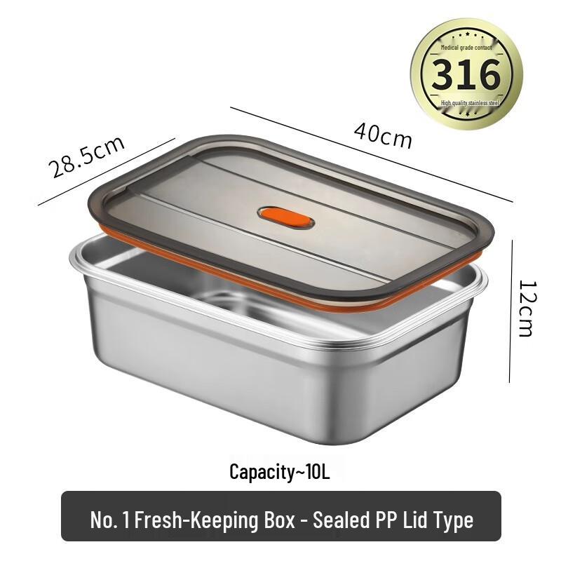 316 Stainless Steel Leak-Proof Food Storage Container