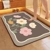 Quick-drying non-slip, bathroom diatom mud absorbent mat,   waterproof  dirt-resistant household floor mat at the bathroom door