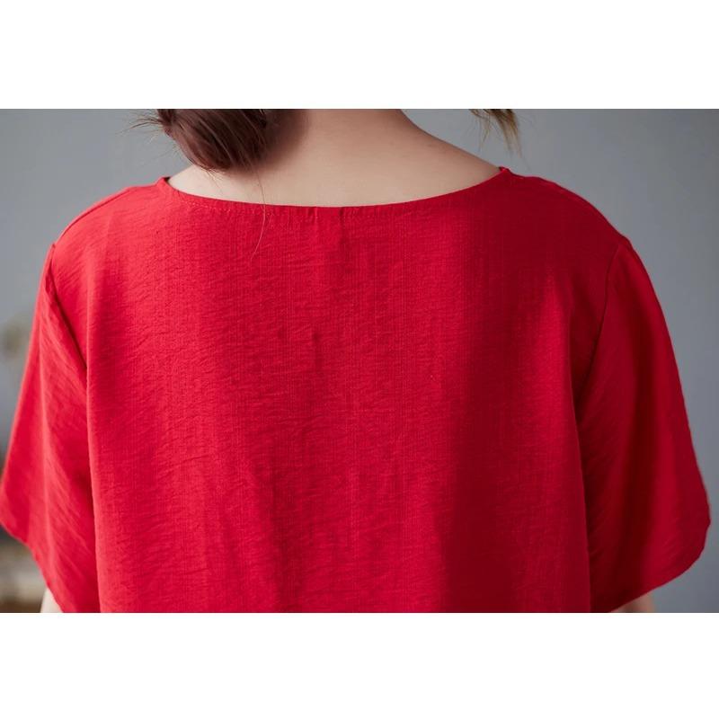 Sets Women Casual T Shirt Ankle Length Pants Summer Vintage Style Loose Pant Suits