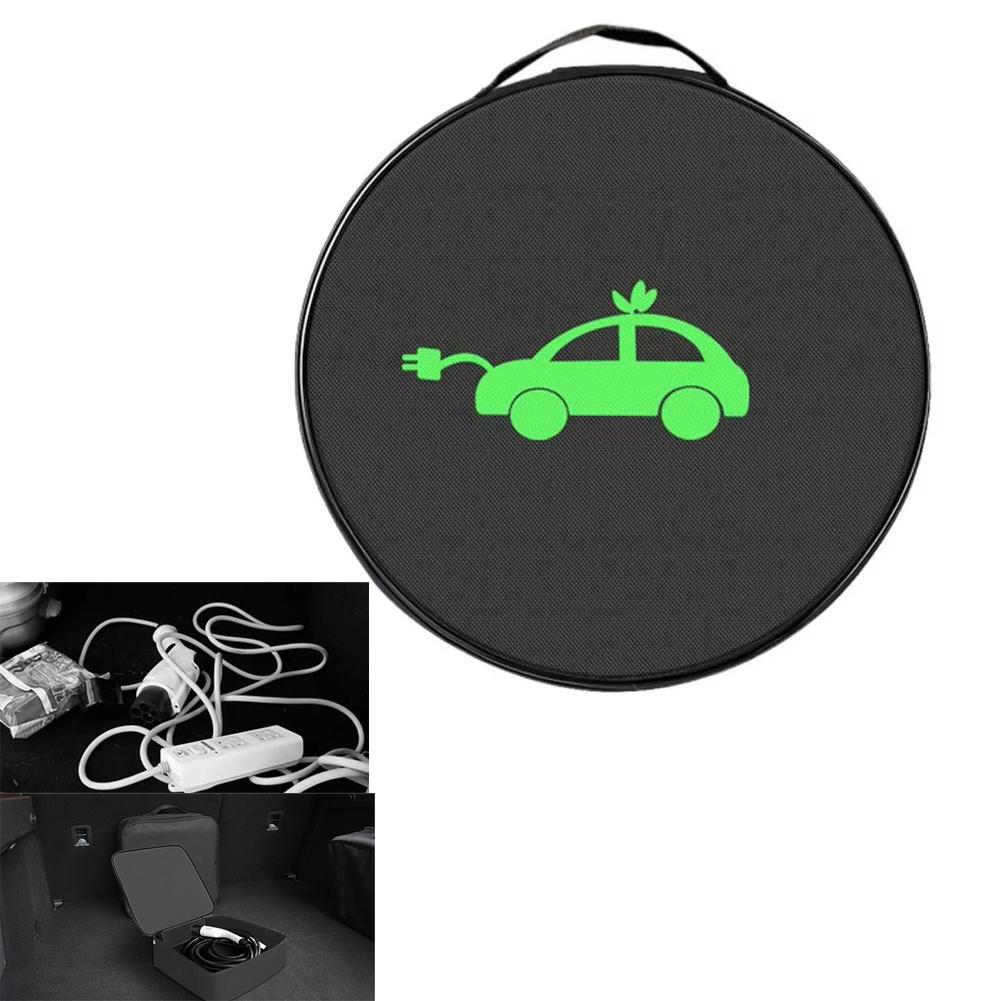 Easy To Clean Car Charging Cable Storage Bag Electric Vehicle Charger Bag