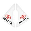 2Pc Car Door Corner Cover Anti-Scratch Protection Sticker Styling for Toyota Auris Rav4 Yaris Hilux Corolla Prius Avensis Emblem