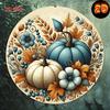 D Flat D Flat Printing One Piece Pumpkin Pattern Design of Bountiful Harvest Flat Printed Metal Signboard