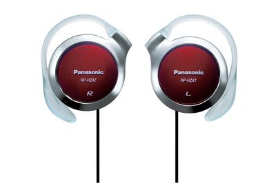 Panasonic Clip Headphones, Red, RP-HZ47-R