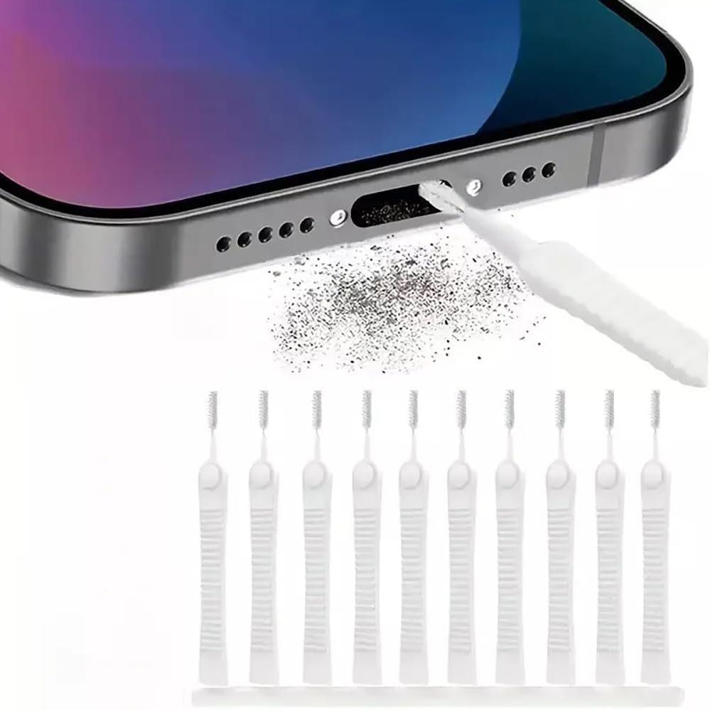 

10 Pack Phone Charge Port Cleaning Tool kit, Anti-Clogging Mini Brushes Cleaner, Multifunctional Cleaning Tool for Mobile Phone, iPad, iPhone 10 Pack белый